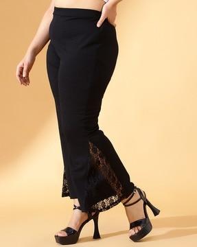 women lace flared pants