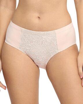 women lace hipster panties with elasticated waist