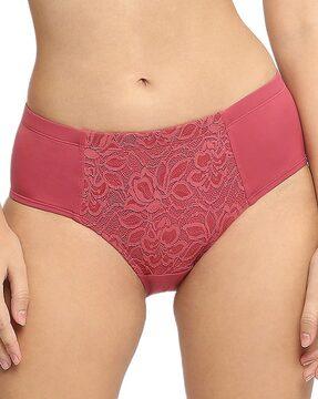 women lace hipster panties with elasticated waist