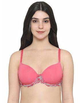 women lace lightly-padded bra