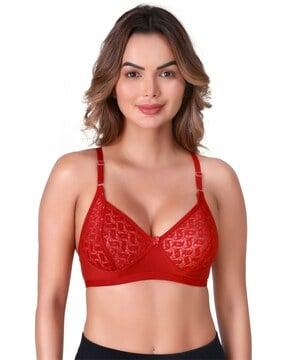 women lace non-wired bra