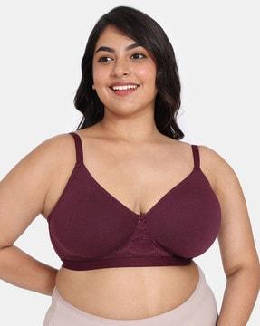 women lace non-wired total support bra