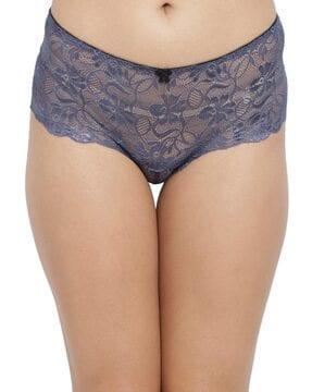 women lace pattern hipster panties