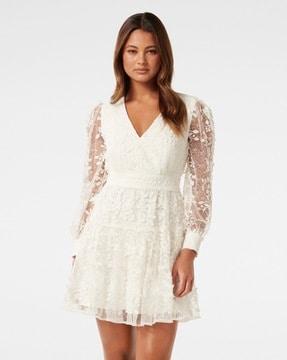 women lace skater dress