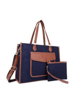 women laptop tote bag with pouch