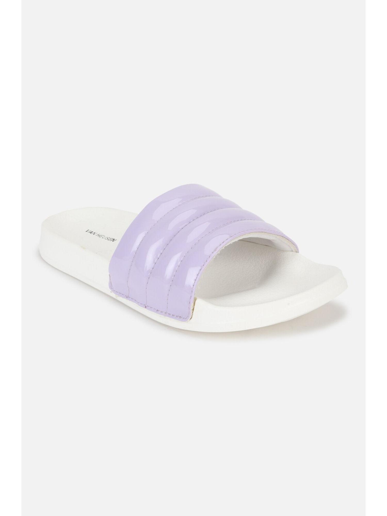 women lavender sliders