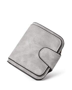 women leather tri-fold wallet