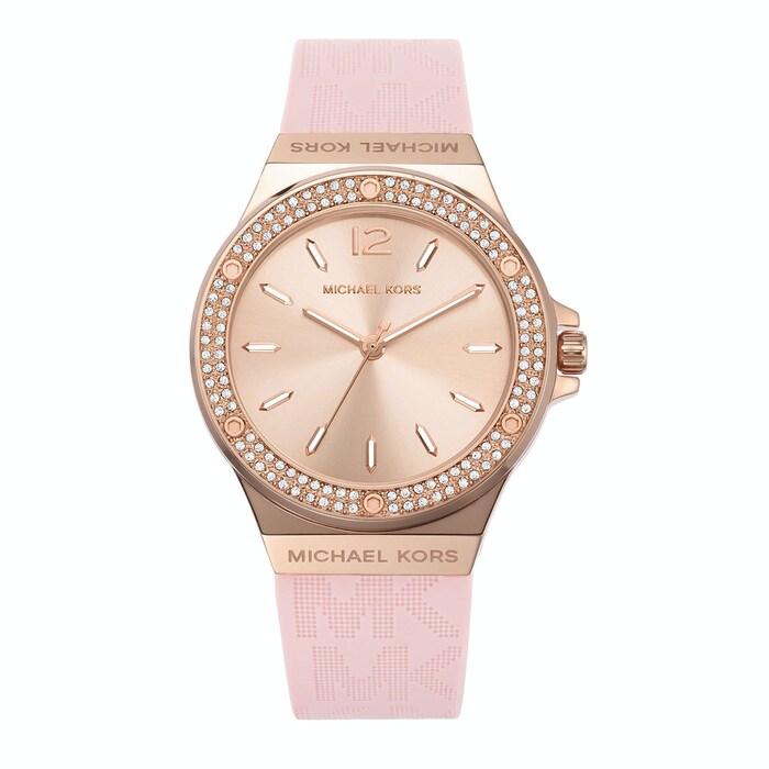 women lennox pink watch mk7282