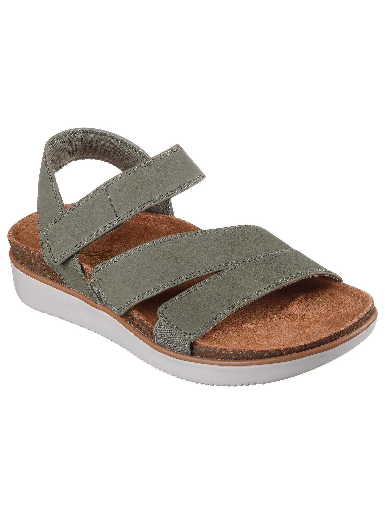 women lifted comfort olive casual sandals