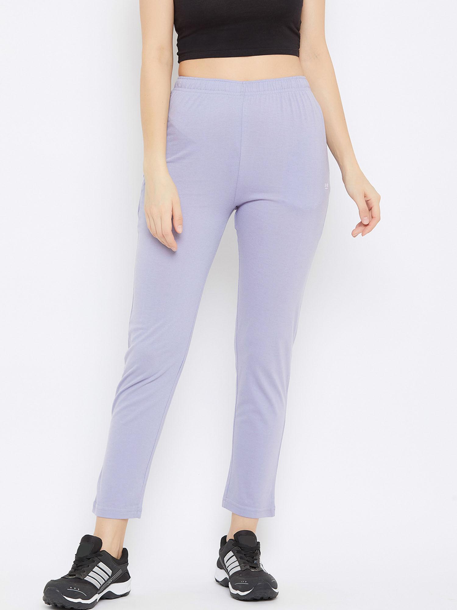 women light move solid cotton track pants