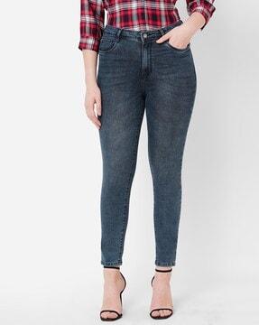 women light-wash super skinny fit jeans