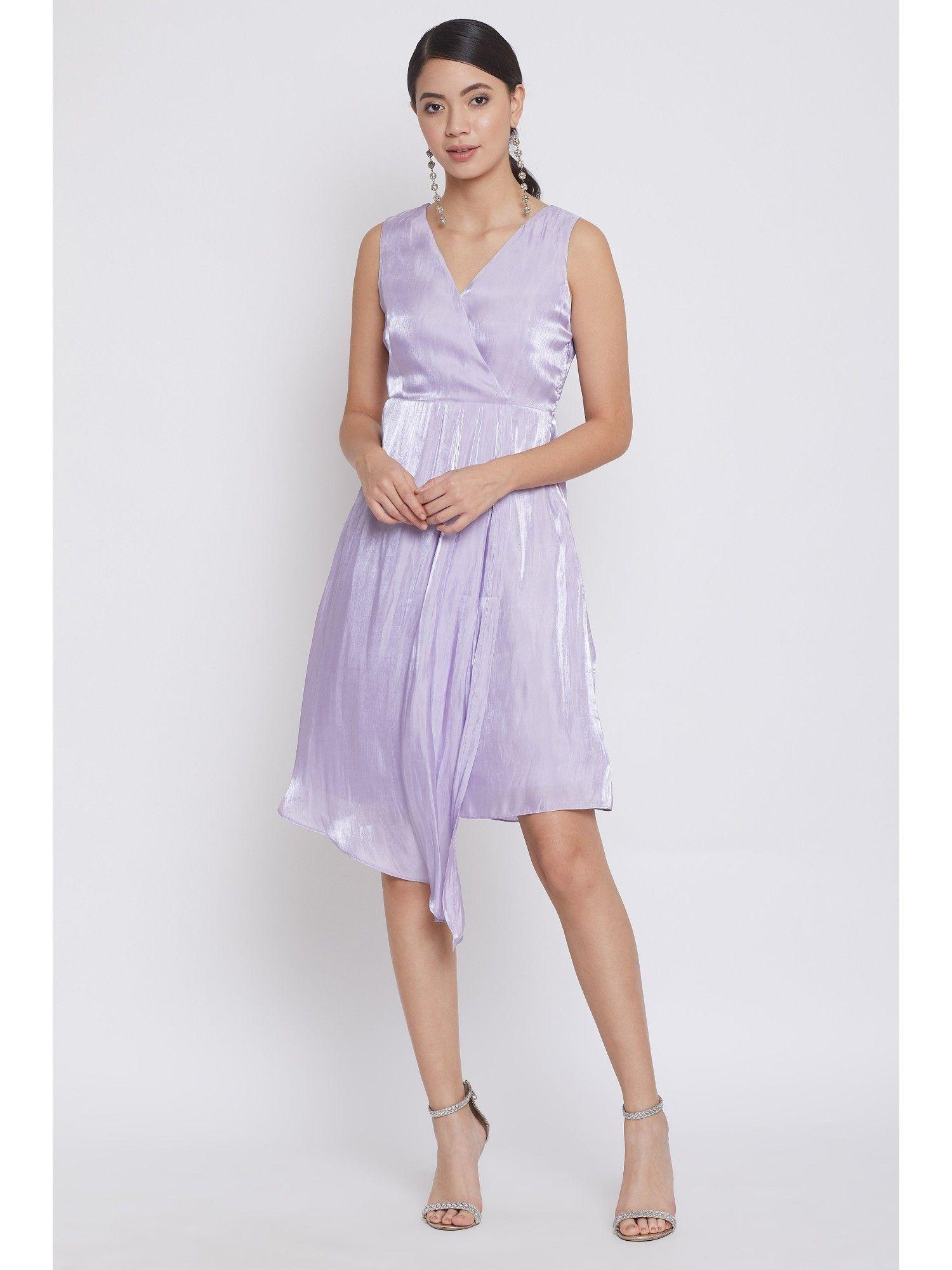 women lilac dress