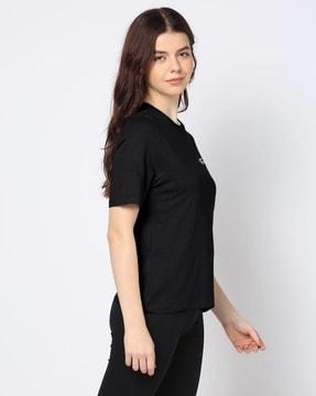 women logo print crew-neck t-shirt