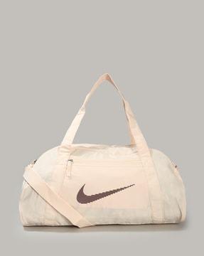 women logo print duffle bag