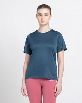 women logo print regular fit crew-neck t-shirt