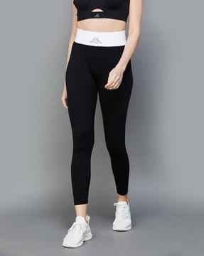 women logo print straight fit trackpants