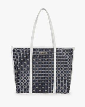 women logo print tote bag