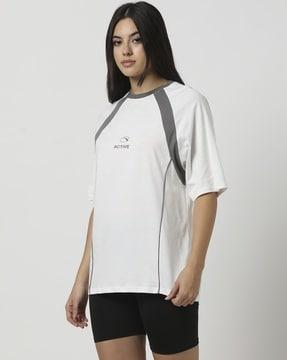 women loose fit crew-neck t-shirt