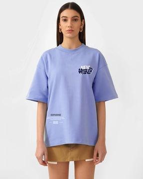 women loose fit crew-neck t-shirt