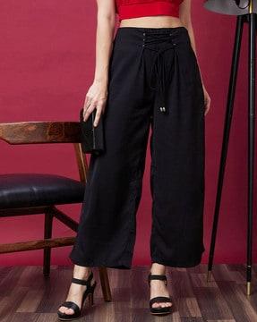 women loose fit pants with insert pockets