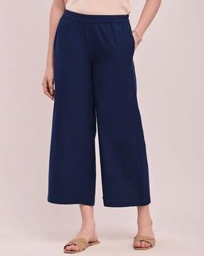 women loose fit pleated culottes