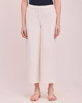 women loose fit pleated culottes