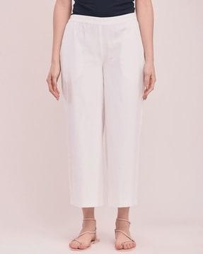 women loose fit pleated culottes