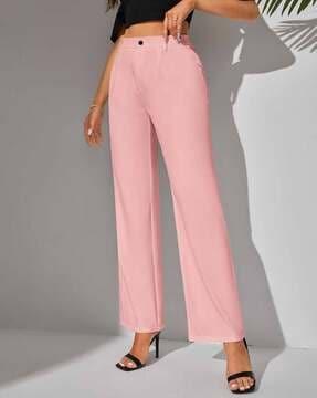 women loose fit pleated trousers