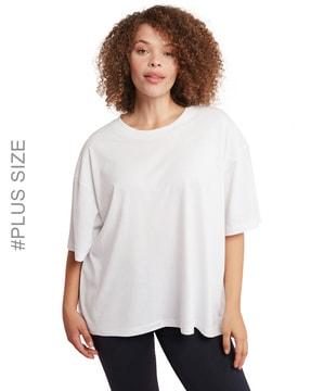 women loose fit round-neck t-shirt