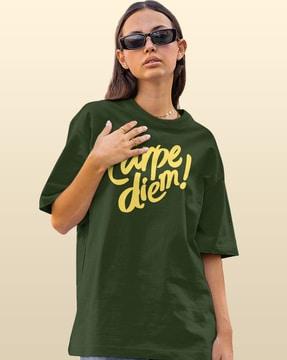 women loose fit round-neck t-shirt