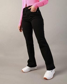 women low-rise bootcut jeans