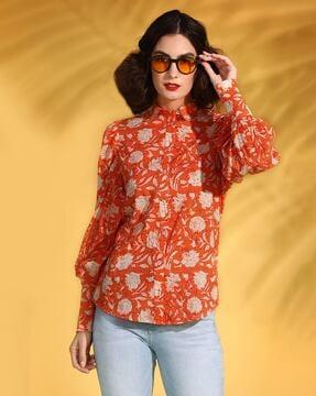 women marigold relaxed fit shirt