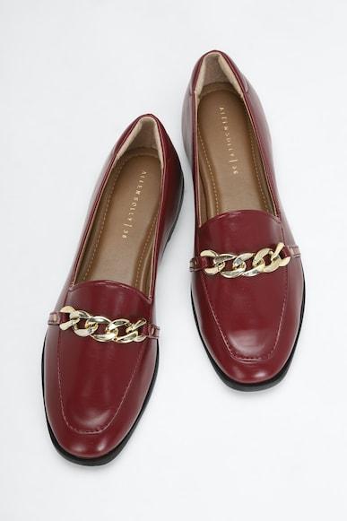 women maroon casual ballerinas