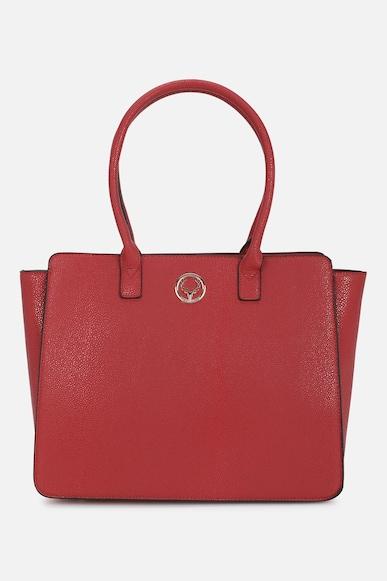 women maroon casual handbag