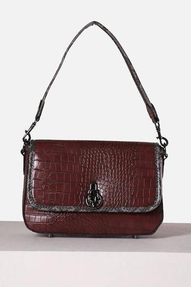 women maroon casual sling bag