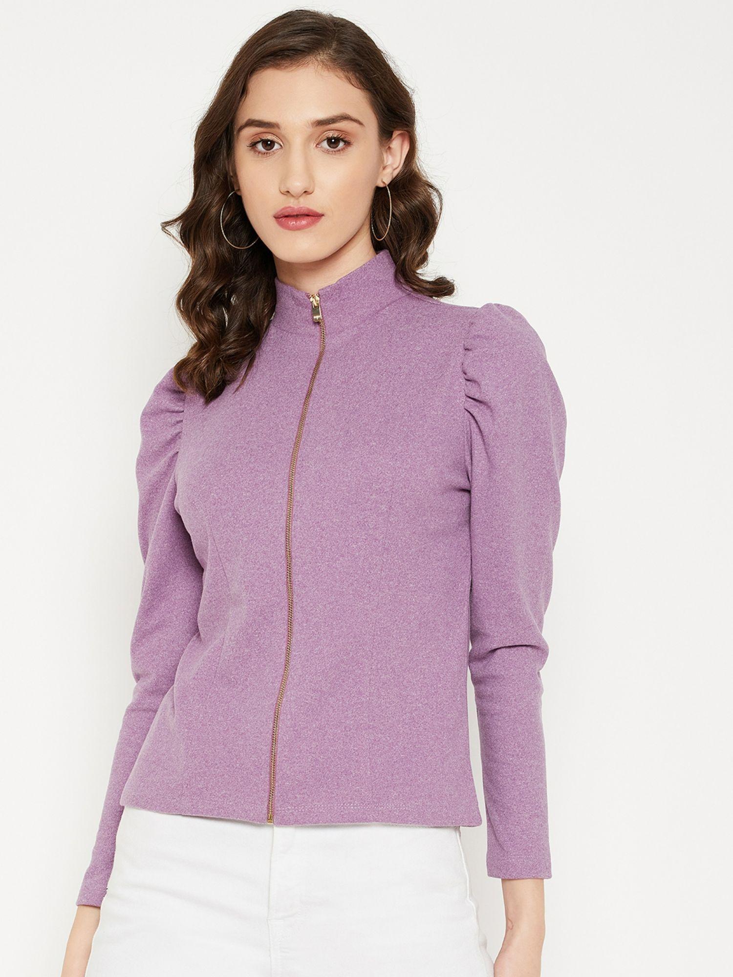 women mauve jacket