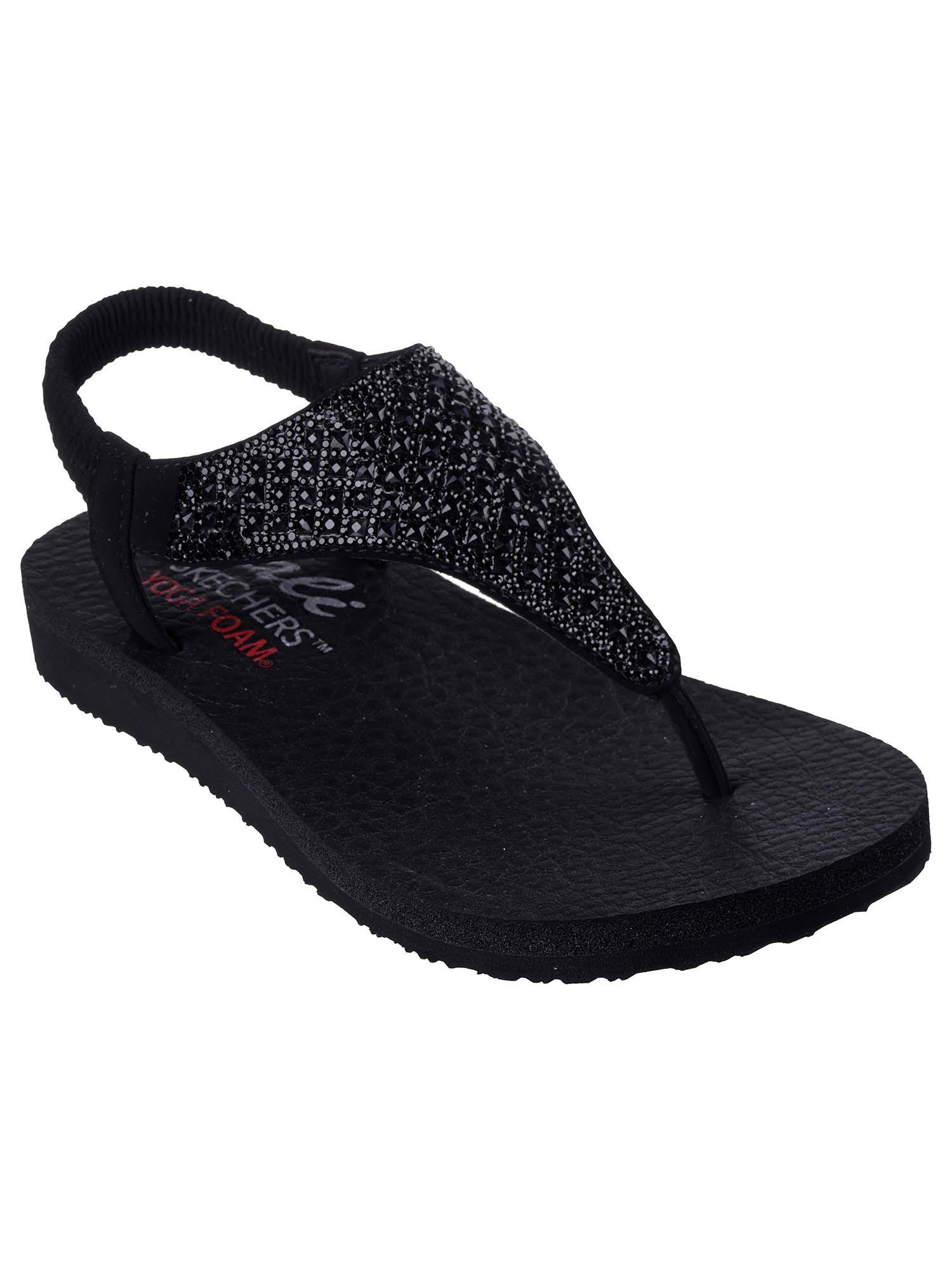 women meditation - rockstar black casual sandals