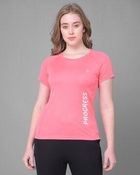 women microfiber antibacterial sports t-shirt