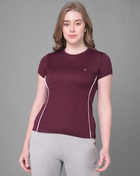 women microfiber antibacterial sports t-shirt