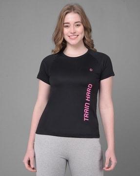 women microfiber antibacterial sports t-shirt