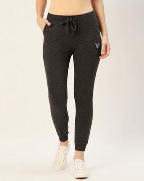 women mid-rise ankle-length joggers