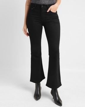 women mid-rise bootcut jeans