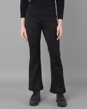 women mid-rise bootcut jeans