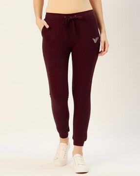 women mid-rise cuffed joggers