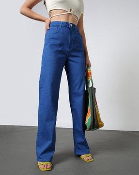 women mid-rise flared jeans