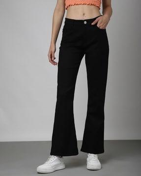 women mid-rise flared jeans