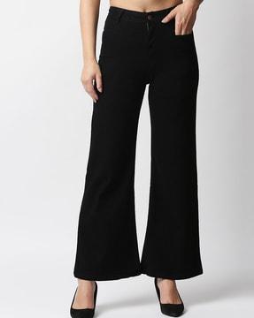 women mid-rise flared jeans