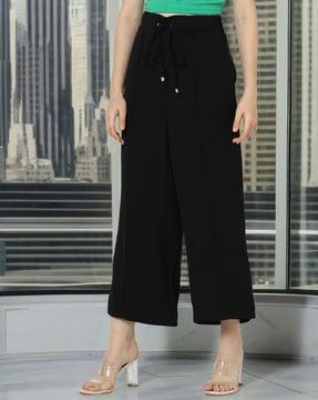 women mid-rise flared pants