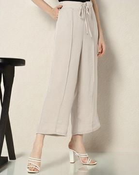 women mid-rise flared pants