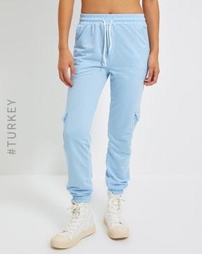 women mid-rise joggers with insert pockets